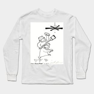 Quixotic Apes Tilt at Ceiling Fan Long Sleeve T-Shirt